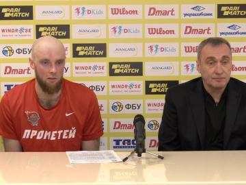 БК "Прометей-2-ДДТУ" - БК "Прометей": післяматчеві коментарі гравця Олександра Белікова та головного тренера Ронена Гінзбурга. Кубок України. 26.12.2021