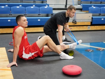 Тренування Прометея напередодні гри з БК Олімпія. EuroCup