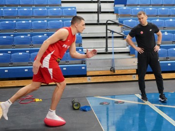 Тренування Прометея напередодні гри з БК Олімпія. EuroCup