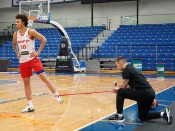 Тренування Прометея напередодні гри з БК Олімпія. EuroCup