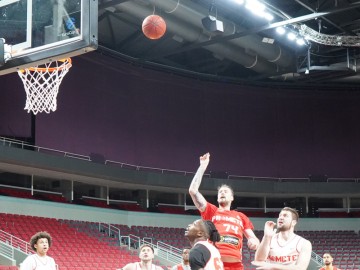 Тренування Прометея напередодні гри з БК Ховентут. EuroCup