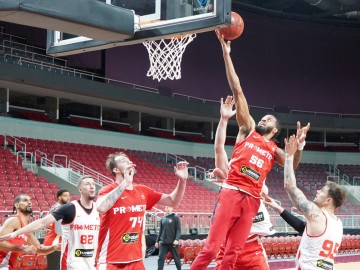 Тренування Прометея напередодні гри з БК Ховентут. EuroCup