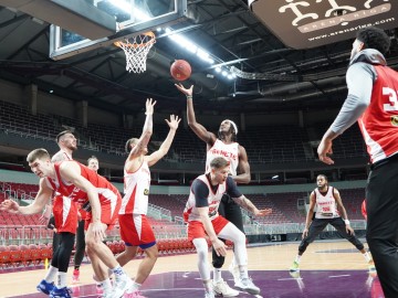 Тренування Прометея напередодні гри з Брешією. EuroCup