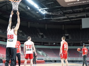 Тренування Прометея напередодні гри з Брешією. EuroCup