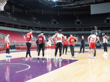 Тренування Прометея напередодні гри з Брешією. EuroCup