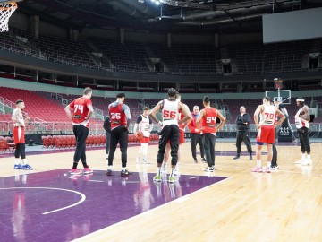 Тренування Прометея напередодні гри з Брешією. EuroCup