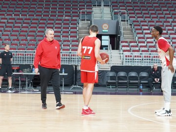 Тренування Прометея напередодні гри з БК Венеція. EuroCup