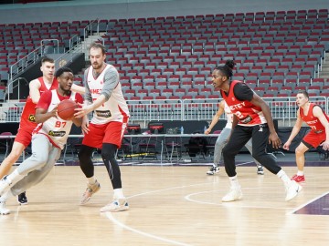 Тренування Прометея напередодні гри з БК Венеція. EuroCup