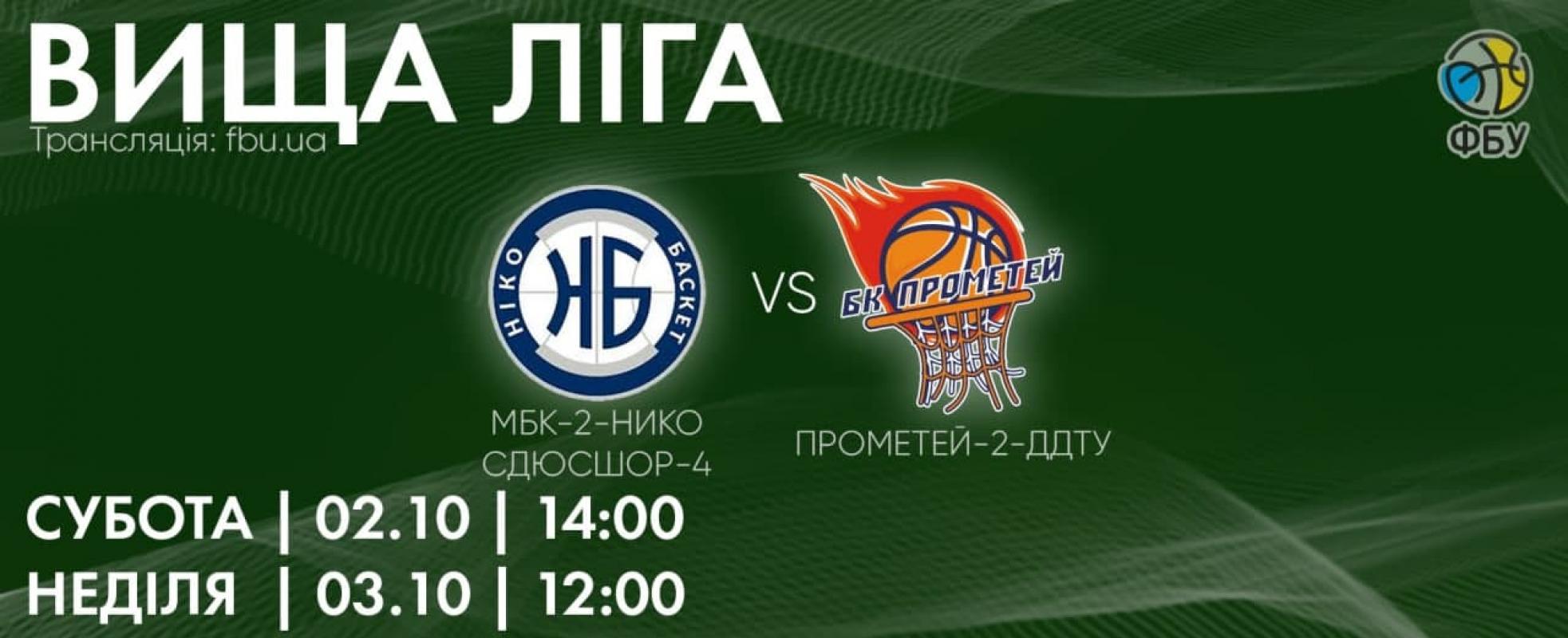 "МБК-2-НИКО-СДЮСШОР-4"- БК "Прометей-2-ДДТУ"