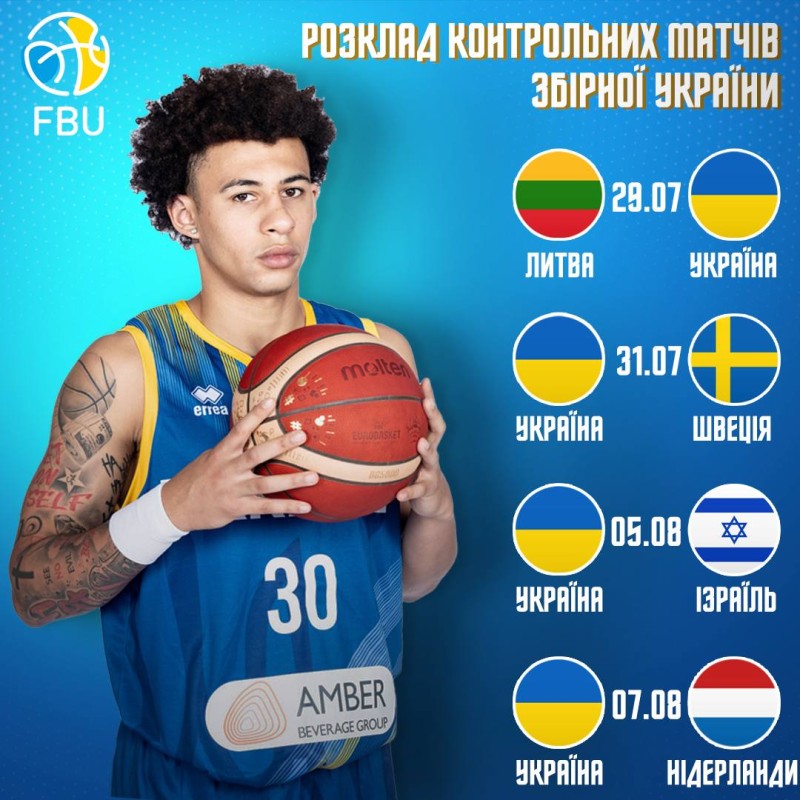 Розклад контрольних матчів збірної України